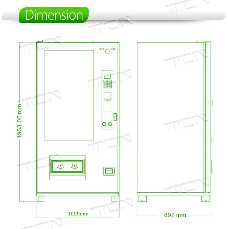 touch screen vending machine