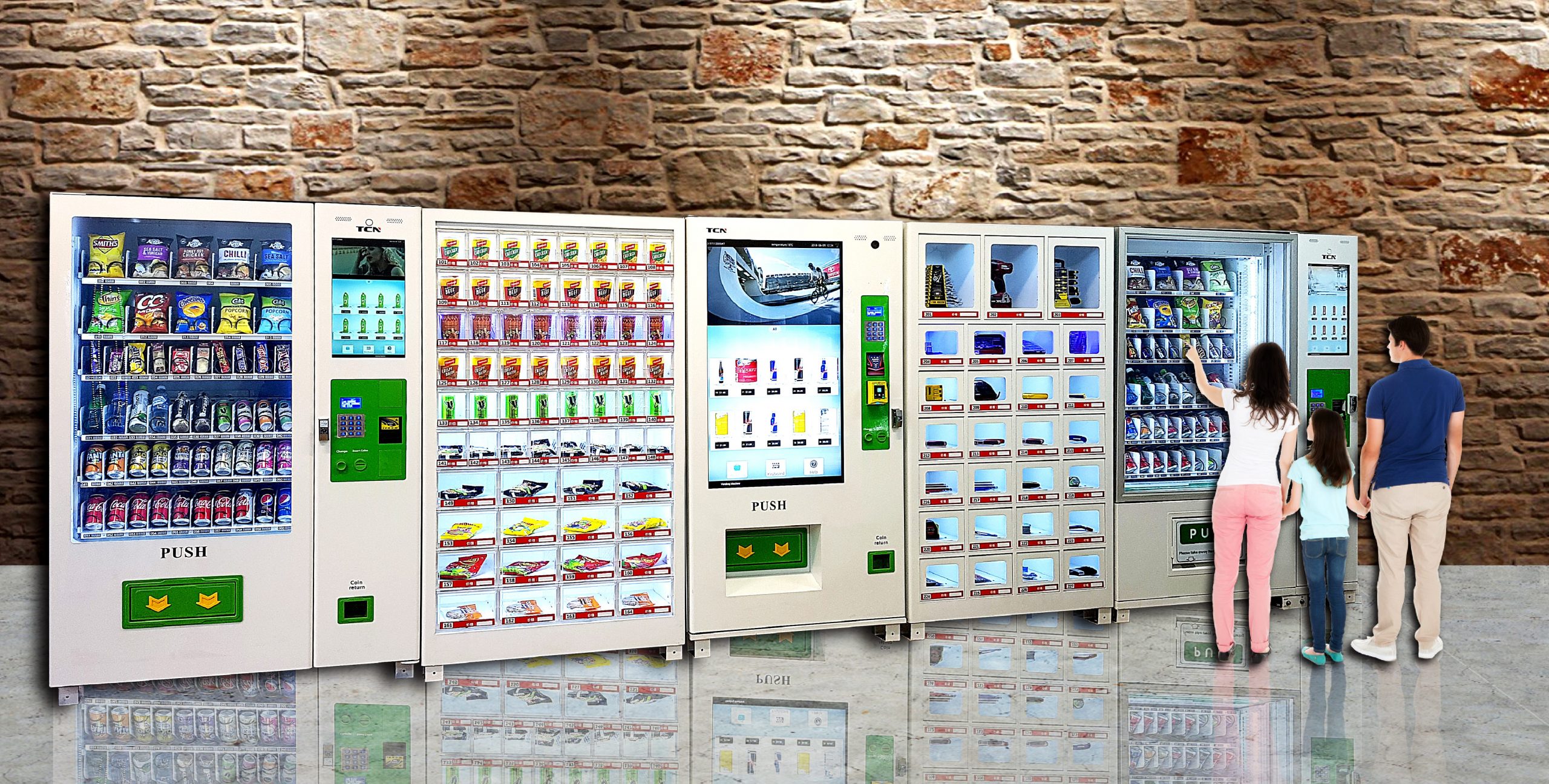 vending machine for food & drinks