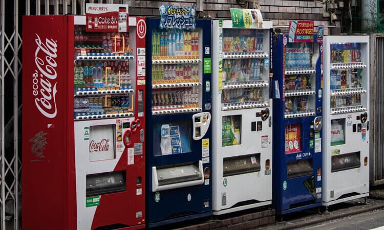 elevator vending machine for snacks & drinks